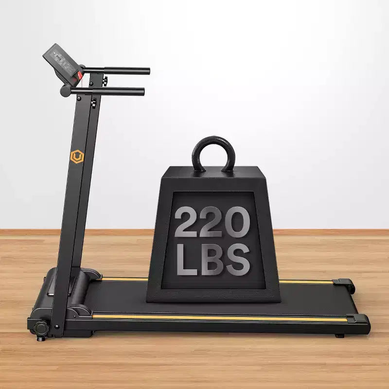 UREVO Folding Mini Electric Walking Pad Treadmill