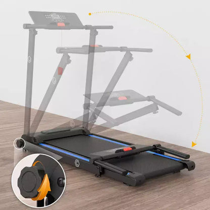 UREVO Folding Mini Electric Walking Pad Treadmill