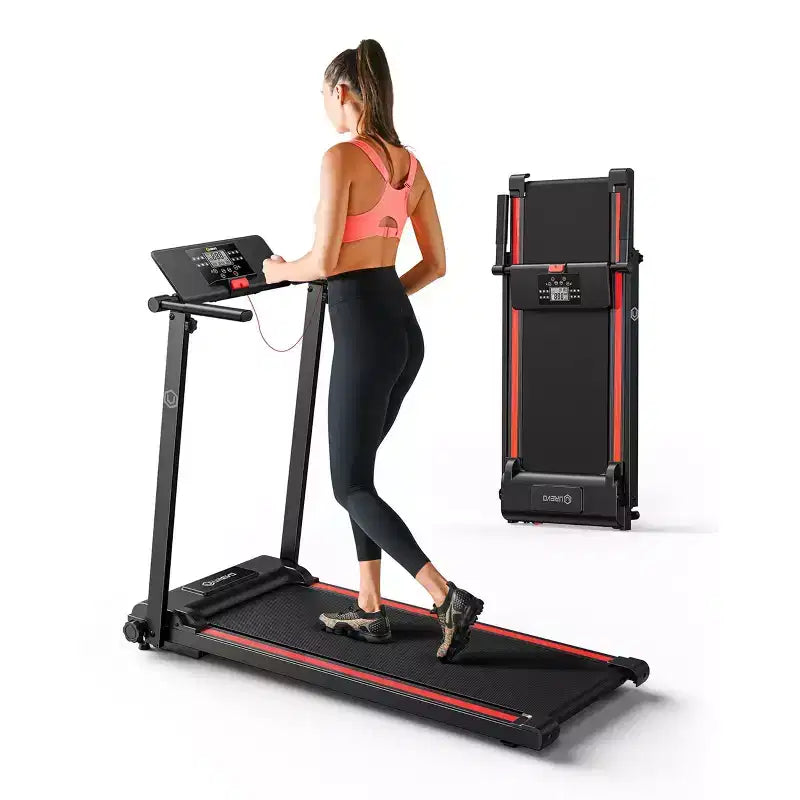 UREVO Folding Mini Electric Walking Pad Treadmill