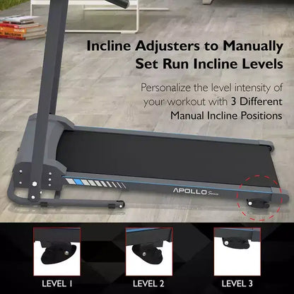 SereneLife Folding Treadmill - Black