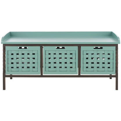 SAFAVIEH Toshie Honey Oak Storage Bench - 42.5 x 15.5 x 20 - 43Wx16Dx20H