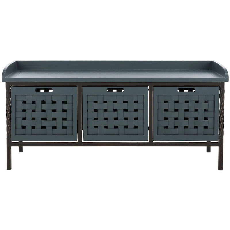 SAFAVIEH Toshie Honey Oak Storage Bench - 42.5 x 15.5 x 20 - 43Wx16Dx20H