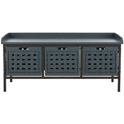 SAFAVIEH Toshie Honey Oak Storage Bench - 42.5 x 15.5 x 20 - 43Wx16Dx20H