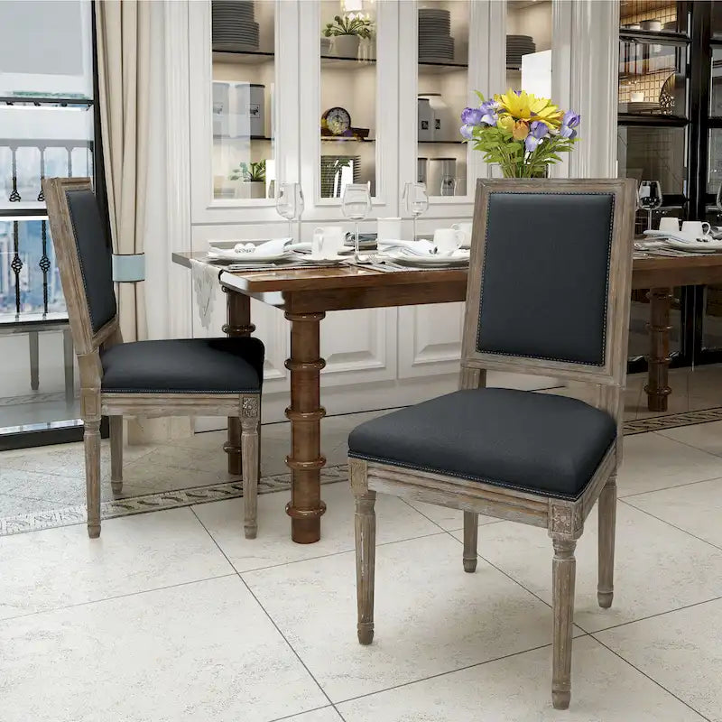 Ledger Traditional Fabric Dining Chair (Set of 2) by Christopher Knight Home