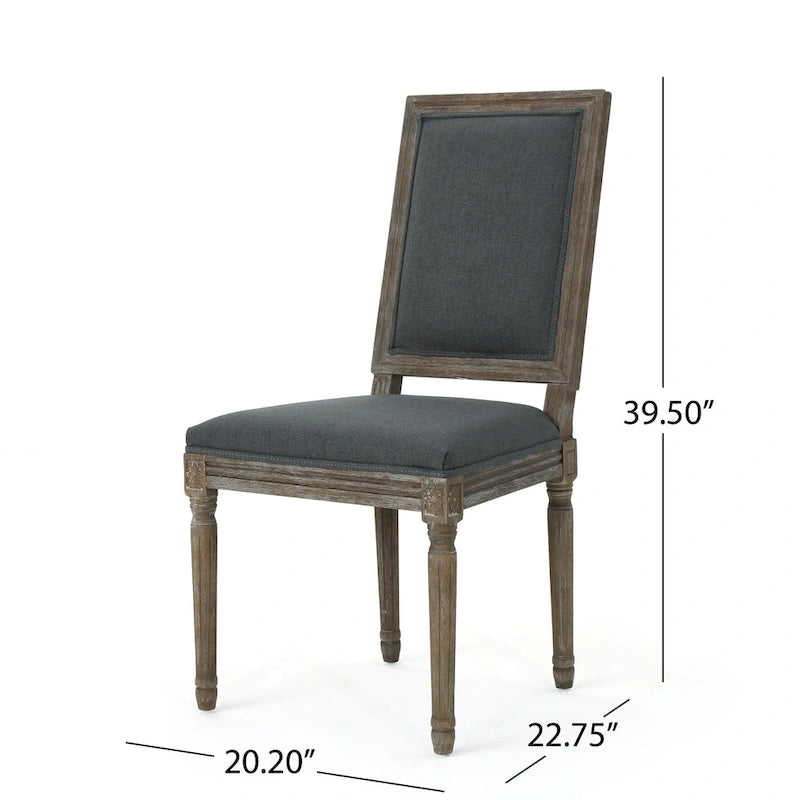 Ledger Traditional Fabric Dining Chair (Set of 2) by Christopher Knight Home
