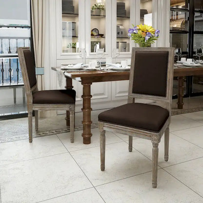 Ledger Traditional Fabric Dining Chair (Set of 2) by Christopher Knight Home