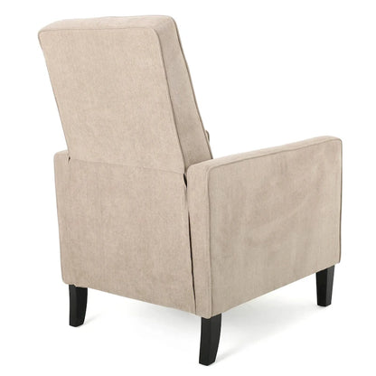 Dalton Fabric Pushback Recliner Club Armchair by Christopher Knight Home