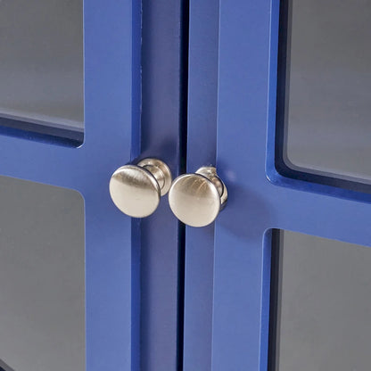 Melora Fir Wood Double Door Cabinet With Mirror Accents by Christopher Knight Home