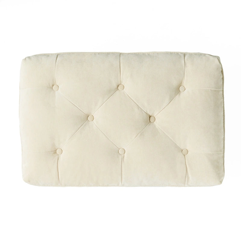 Jeremy Modern Tufted Fabric Pillow Top Ottoman by Christopher Knight Home