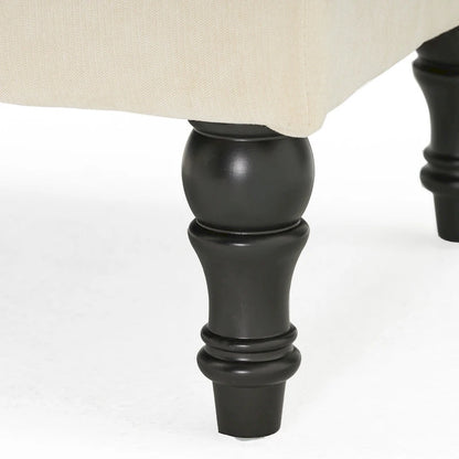 Jeremy Modern Tufted Fabric Pillow Top Ottoman by Christopher Knight Home