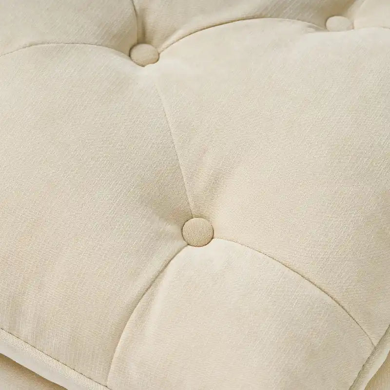Jeremy Modern Tufted Fabric Pillow Top Ottoman by Christopher Knight Home