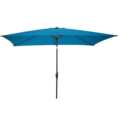 Ensemble de salle à manger d'extérieur 8 pièces Alaterre Furniture, table Weston avec parasol rectangulaire de 3 m