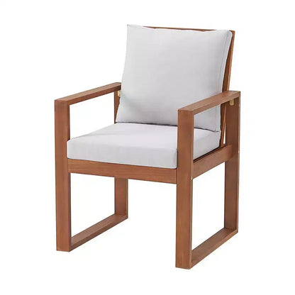 Ensemble de salle à manger d'extérieur 8 pièces Alaterre Furniture, table Weston avec parasol rectangulaire de 3 m
