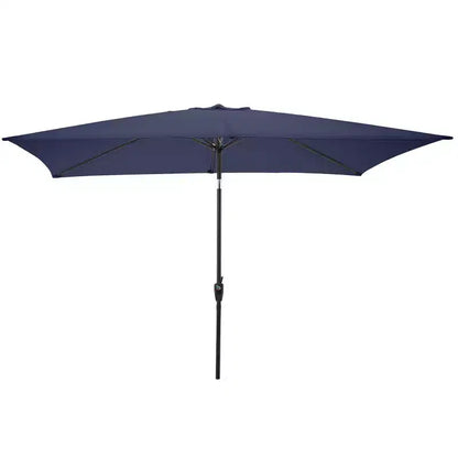 Ensemble de salle à manger d'extérieur 8 pièces Alaterre Furniture, table Weston avec parasol rectangulaire de 3 m