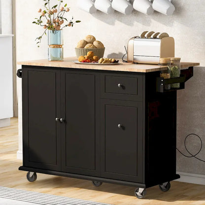 Kitchen Island with Drop Leaf