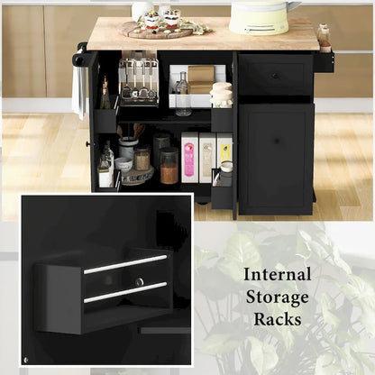 Kitchen Island with Drop Leaf