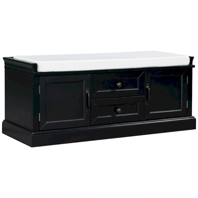 TREXM Storage Bench with Drawers and Cabinets