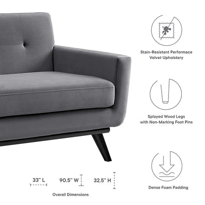 Engage Performance Velvet Sofa