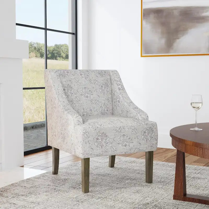 Porch & Den Holman Upholstered Swoop Arm Chair
