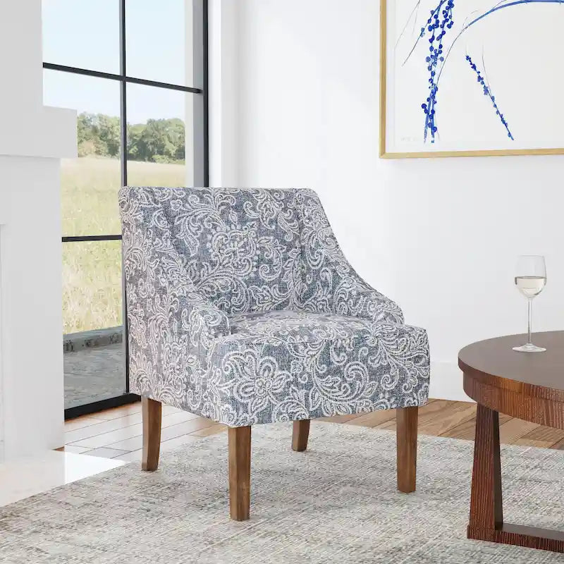 Porch & Den Holman Upholstered Swoop Arm Chair