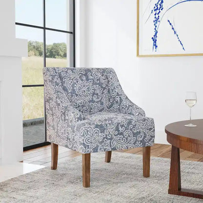 Porch & Den Holman Upholstered Swoop Arm Chair