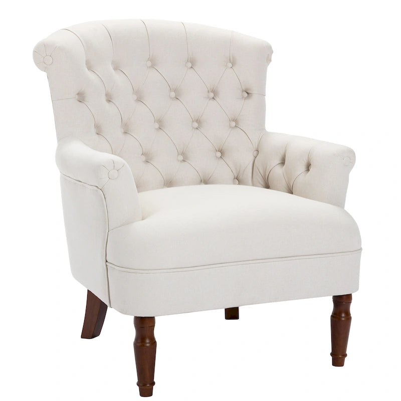 Corvus Sidmouth Tufted Fabric Oversized Club Chair