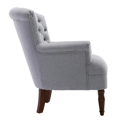 Corvus Sidmouth Tufted Fabric Oversized Club Chair