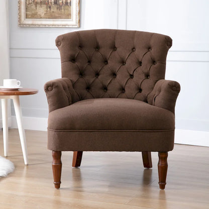 Corvus Sidmouth Tufted Fabric Oversized Club Chair