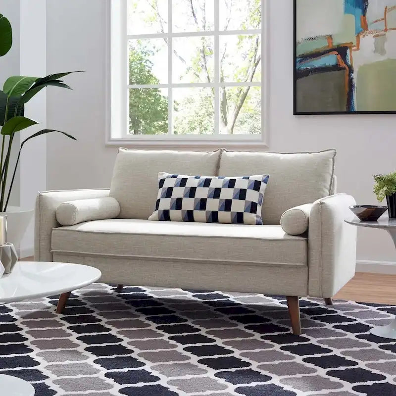 Carson Carrington Hedeby Upholstered Fabric Loveseat