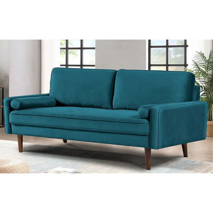 Monahan 70W Wood Frame Velvet Tufted Sofa