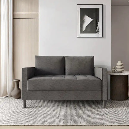 CraftPorch Contemporary Minimalist Linen Upholstered Loveseat
