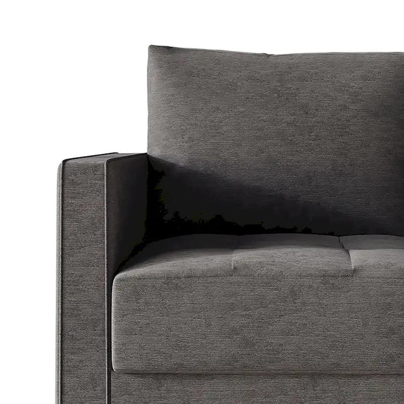 CraftPorch Contemporary Minimalist Linen Upholstered Loveseat