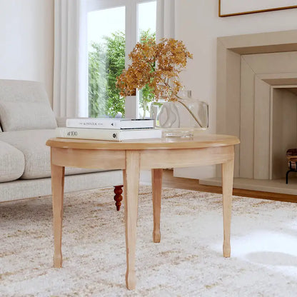 Clayton Oval Wood Inlay Cocktail Table
