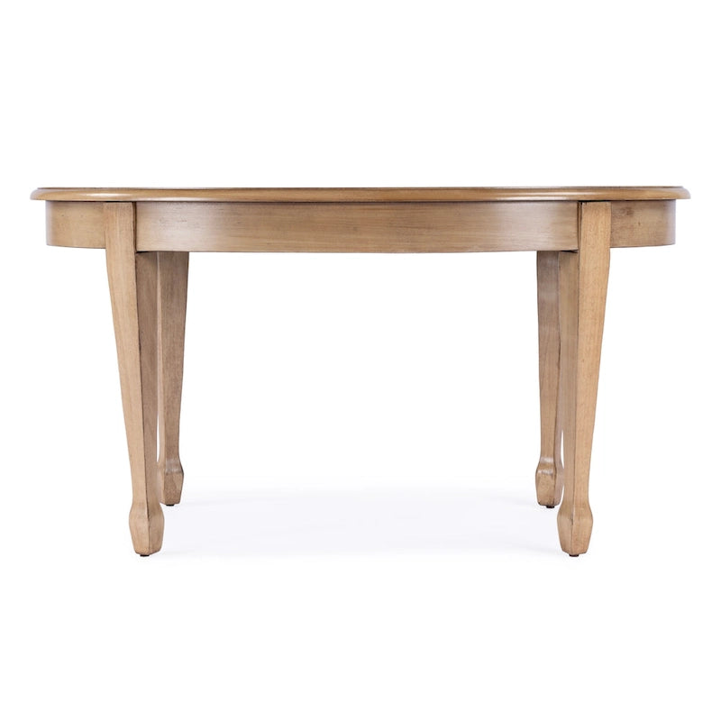 Clayton Oval Wood Inlay Cocktail Table