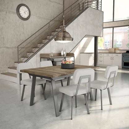 Amisco Clarkson Upholstered Dining Chair with Metal Legs