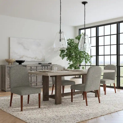 HomePop Rounded back Upholstered Dining chair-Single Pack