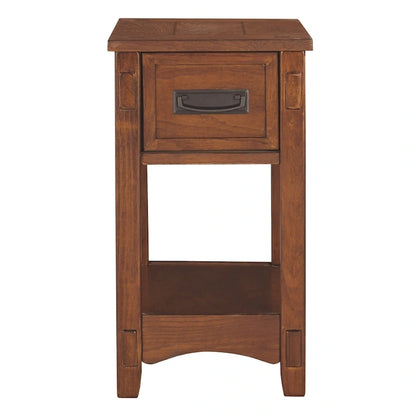 Signature Design by Ashley Breegin Brown Finish Wood Chairside End Table - 13 W x 22.13 D x 23.13 H