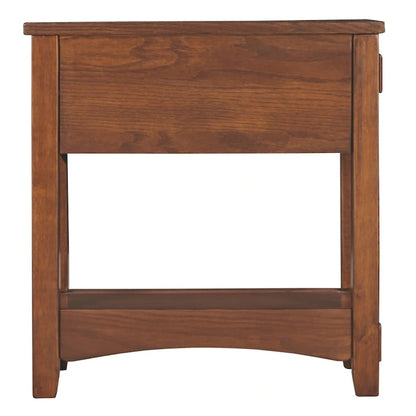 Signature Design by Ashley Breegin Brown Finish Wood Chairside End Table - 13 W x 22.13 D x 23.13 H