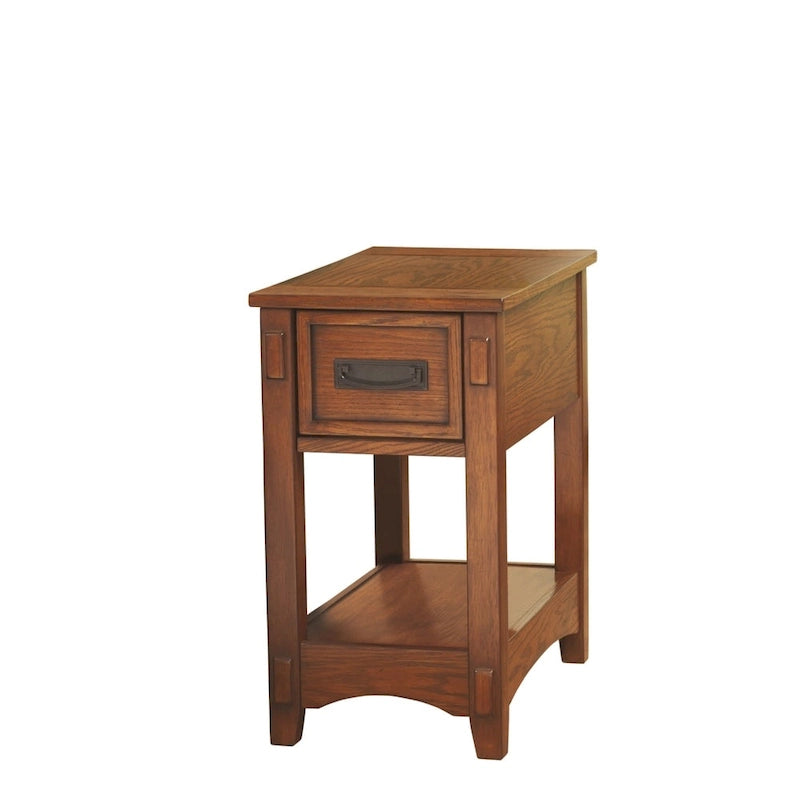 Signature Design by Ashley Breegin Brown Finish Wood Chairside End Table - 13 W x 22.13 D x 23.13 H