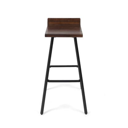 Bidwell Contemporary Indoor Acacia Wood Bar Stools (Set of 2) by Christopher Knight Home