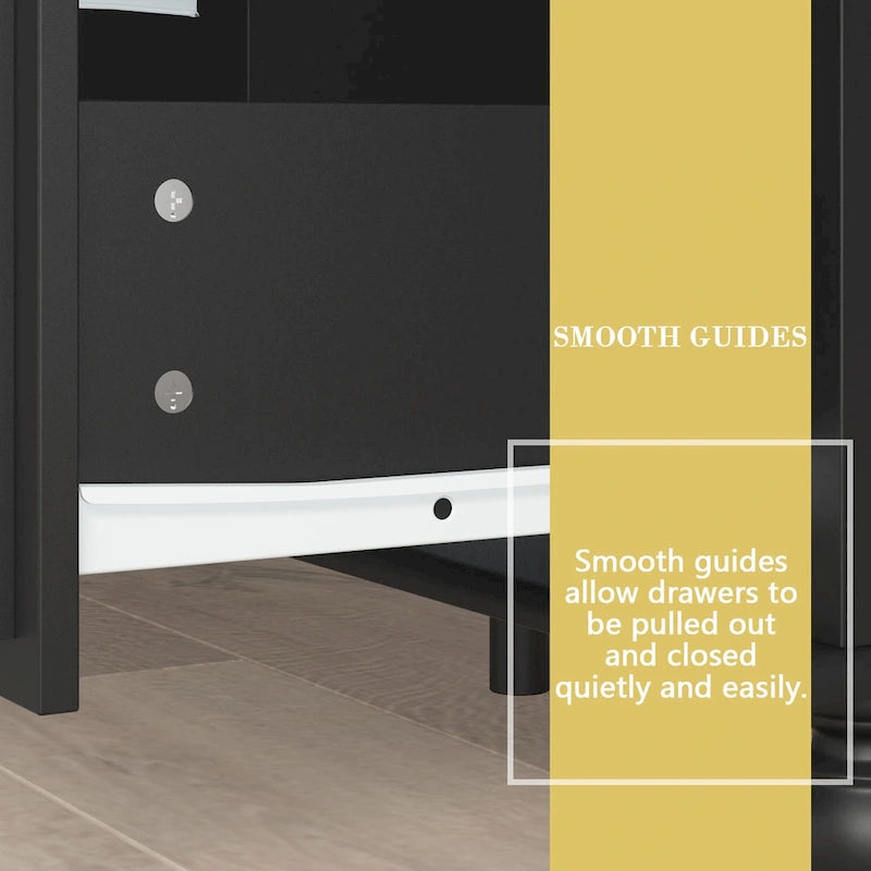 63W Wood Dresser Bedroom Storage Drawer Organizer Closet 9 Drawer