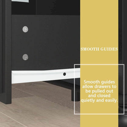 63W Wood Dresser Bedroom Storage Drawer Organizer Closet 9 Drawer