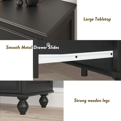 63W Wood Dresser Bedroom Storage Drawer Organizer Closet 9 Drawer