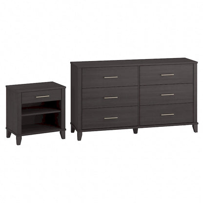 Somerset 6 Drawer Dresser and Nightstand Set by Bush Furniture