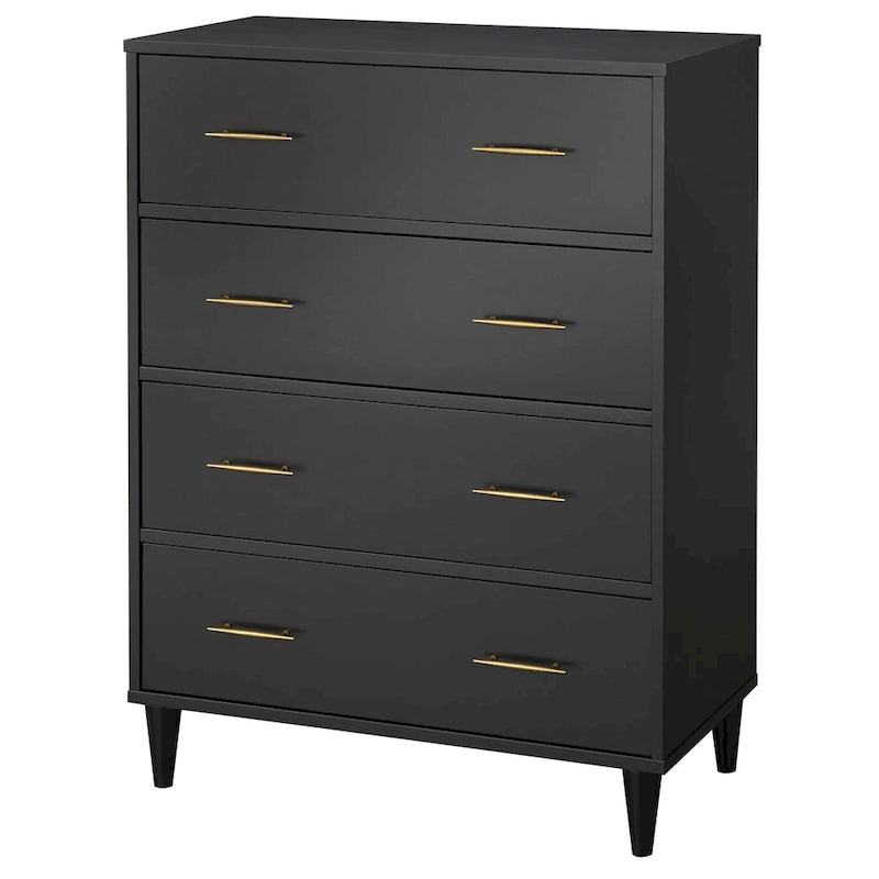 Lifestorey Ana 4-Drawer Mid-Century Modern Chest