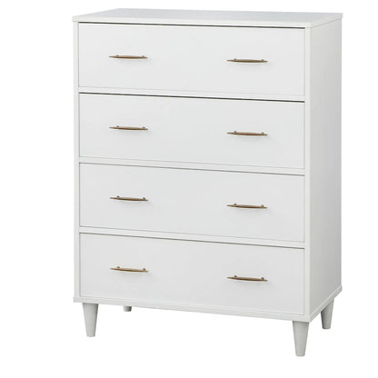 Lifestorey Ana 4-Drawer Mid-Century Modern Chest