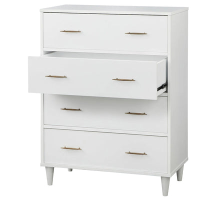 Lifestorey Ana 4-Drawer Mid-Century Modern Chest