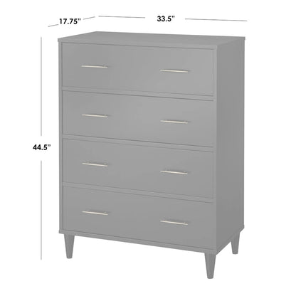 Lifestorey Ana 4-Drawer Mid-Century Modern Chest