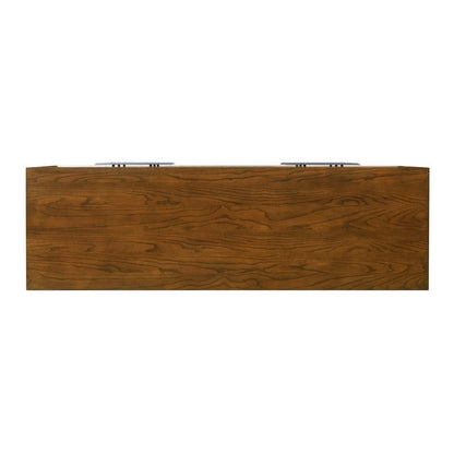 Emery Pecan 6 Drawer Wood Dresser