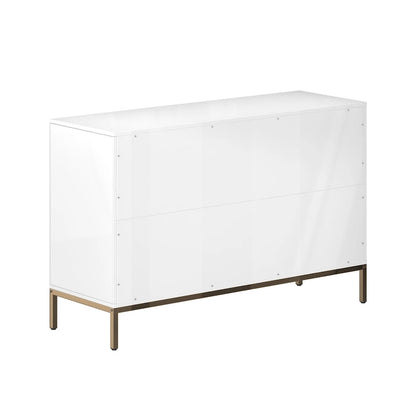 Clihome Wooden Storage 6 Drawer Double Dresser for Bedroom
